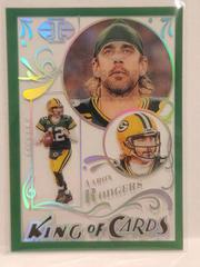 Aaron Rodgers [Emerald] #KC-7 Football Cards 2022 Panini Illusions King Of Prices