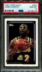 James Worthy Basketball Cards 1992 Topps Gold Prices