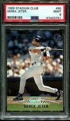 Derek Jeter #65 Baseball Cards 1999 Stadium Club Prices