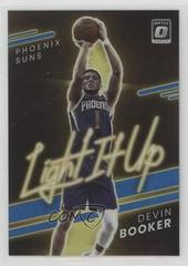 Devin Booker [Blue] Basketball Cards 2021 Panini Donruss Optic Light It Up Prices