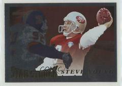 Steve Young [Red Siege] #205 Football Cards 1995 Panini Score Prices