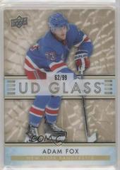 Adam Fox [Gold] #GS-16 Hockey Cards 2021 Upper Deck Ovation UD Glass Stars Prices