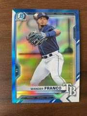 Wander Franco [Blue Refractor] #BCP-240 Baseball Cards 2021 Bowman Chrome Prospects Prices
