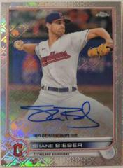 Shane Bieber #CA-SB Baseball Cards 2022 Topps Chrome Logofractor Autographs Prices