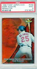 Mark McGwire [Refractor] Baseball Cards 1999 Finest Aaron Award Prices