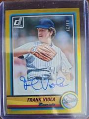Frank Viola [Gold] #CA-FV Baseball Cards 2022 Panini Donruss Classic Autographs Prices