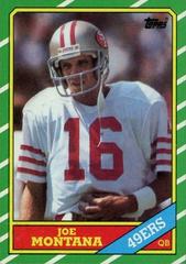 Joe Montana #156 Football Cards 1986 Topps Prices