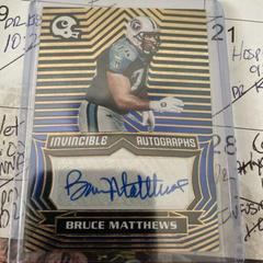 Bruce Matthews Football Cards 2021 Panini Chronicles Invincible Autographs Prices