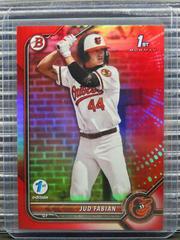 Jud Fabian [Red] Baseball Cards 2022 Bowman Draft 1st Edition Prices