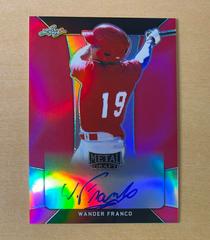Wander Franco [Pink] #BA-WF1 Baseball Cards 2018 Leaf Metal Draft Autograph Prices