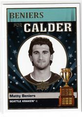 Matty Beniers [Gold] Hockey Cards 2022 Upper Deck Calder Candidates Prices