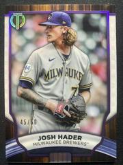 Josh Hader [Purple] #77 Baseball Cards 2022 Topps Tribute Prices