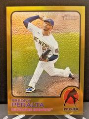 Freddy Peralta [Chrome Gold Border] Baseball Cards 2022 Topps Heritage Prices