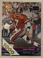 John Elway [1000 Stripe] Football Cards 1992 Wild Card Stat Smashers Prices