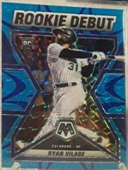 Ryan Vilade [Reactive Blue] #RD-15 Baseball Cards 2022 Panini Mosaic Rookie Debut Prices