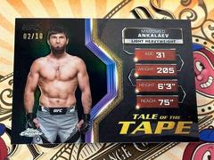 Magomed Ankalaev [Black Refractor] #TFT-21 Ufc Cards 2024 Topps Chrome UFC Tale of the Tape Prices