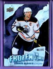 Connor McDavid #FT-CM Hockey Cards 2022 Upper Deck Trilogy Frozen in Time Prices