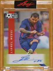Lionel Messi [Red] Soccer Cards 2022 Pro Set Autographs Prices