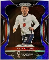 Phil Foden [Blue Shimmer] Soccer Cards 2022 Panini Prizm World Cup Prices