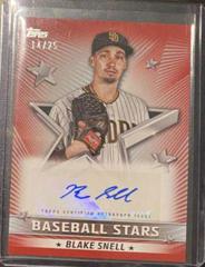 Blake Snell [Red] Baseball Cards 2022 Topps Baseball Stars Autographs Prices