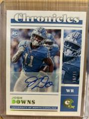 Josh Downs [Autograph Gold] #16 Football Cards 2023 Panini Chronicles Draft Picks Prices