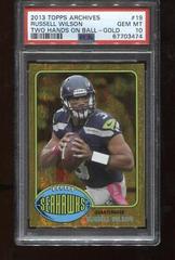 Russell Wilson [Two Hands On Ball Gold] #19 Football Cards 2013 Topps Archives Prices