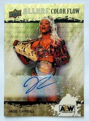Jade Cargill [Full Rainbow Autograph] #R-11 Wrestling Cards 2022 Upper Deck Allure AEW Color Flow Prices