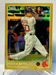 Mookie Betts [Gold Refractor] Baseball Cards 2015 Topps Chrome Prices
