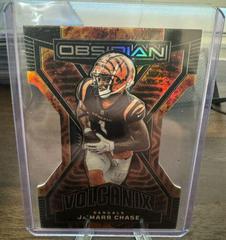 Ja'Marr Chase #5 Football Cards 2023 Panini Obsidian Volcanix Prices