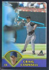 Craig Counsell #34 Baseball Cards 2003 Topps Chrome Prices