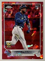 Wander Franco [Red] #215 Baseball Cards 2022 Topps Chrome Sapphire Prices
