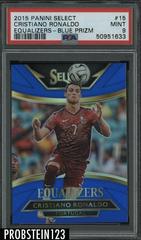 Cristiano Ronald [Blue Prizm] #15 Soccer Cards 2015 Panini Select Equalizers Prices