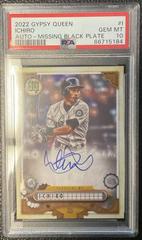 Ichiro [Missing Black Plate] #GQA-I Baseball Cards 2022 Topps Gypsy Queen Autographs Prices