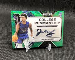 Jalen Slawson [Choice Green] #CP-JSW Basketball Cards 2023 Panini Prizm Draft Picks College Penmanship Autographs Prices