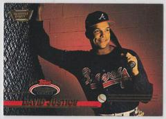 David Justice [Members Only] #660 Baseball Cards 1993 Stadium Club Prices