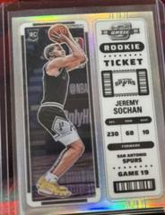 Jeremy Sochan #3 Basketball Cards 2022 Panini Contenders Optic Rookie Silver Prices