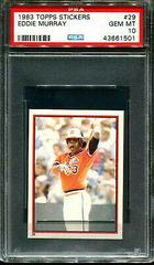 Eddie Murray #29 Baseball Cards 1983 Topps Stickers Prices