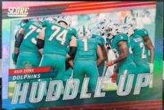 Miami Dolphins [Red Zone] Football Cards 2022 Panini Score Huddle Up Prices