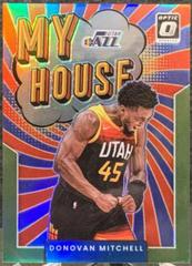 Donovan Mitchell [Lime Green] #2 Basketball Cards 2021 Panini Donruss Optic My House Prices