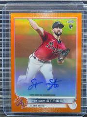 Spencer Strider [Orange] #RA-SS Baseball Cards 2022 Topps Chrome Rookie Autographs Prices