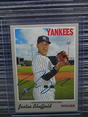 Justus Sheffield #JS Baseball Cards 2019 Topps Heritage Real One Autographs Prices