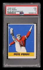 Pete Perini [Blue Background] Football Cards 1948 Leaf Prices