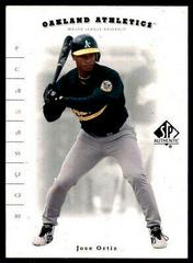 Jose Ortiz #7 Baseball Cards 2001 SP Authentic Prices