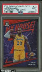 LeBron James [Red Wave] Basketball Cards 2019 Panini Donruss Optic My House Prices
