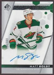 Matt Boldy [Autograph] Hockey Cards 2022 SP Authentic Prices