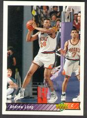 Andrew Lang Basketball Cards 1992 Upper Deck Prices