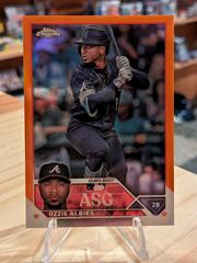 Ozzie Albies [Orange] Baseball Cards 2023 Topps Chrome Update All Star Game Prices