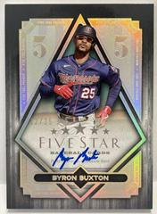 Byron Buxton [Blue] Baseball Cards 2022 Topps Five Star Autographs Prices