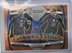 Lucas Hernandez, Theo Hernandez [Orange] Soccer Cards 2022 Panini Prizm World Cup Connections Prices