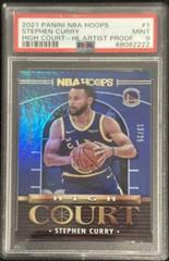 Stephen Curry [Holo Artist Proof] Basketball Cards 2021 Panini Hoops High Court Prices